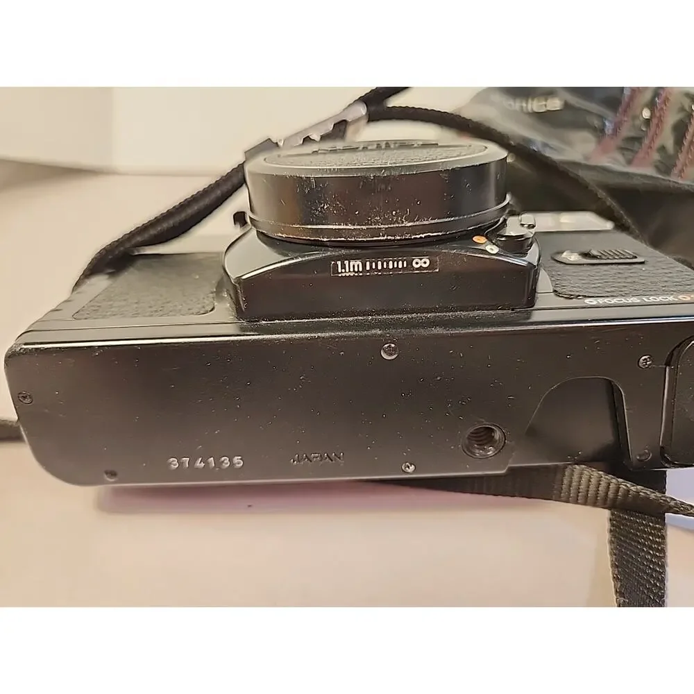 VTG Konica 35mm Auto Focus C 35 AF Film Camera 1982 FIRST AUTO FOCUS JAPAN WORK